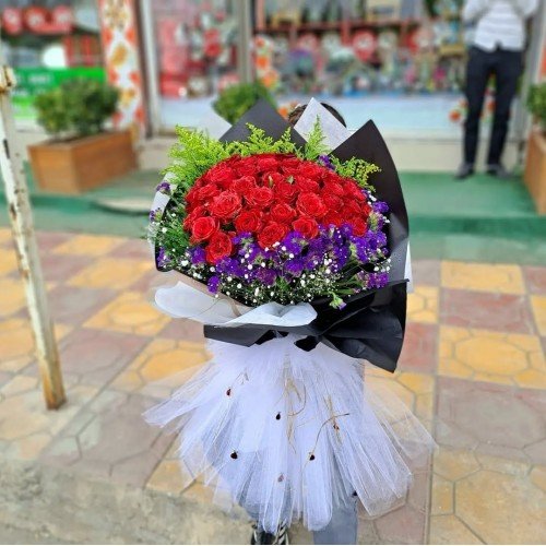 41 Gül & Statüs İsteme Buketi